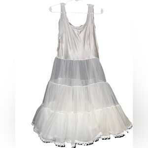 Vintage “Shepherd Over-For Care” Layered Tulle Petticoat Slip / Dress  Size 7